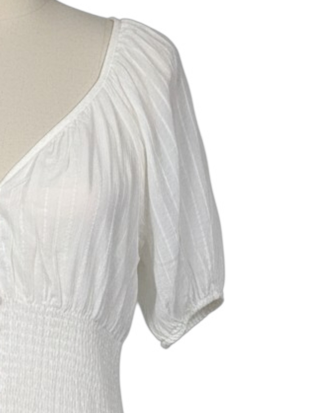 Joe's Jeans The Monet Maxi Dress | White | Pockets | NWT | Made of Recycled Mate - Picture 8 of 12